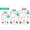 Flamingo feestje NBS - Handbagage koffer - Kinderen Unisex middel zzzzzzVergelijking_3DE