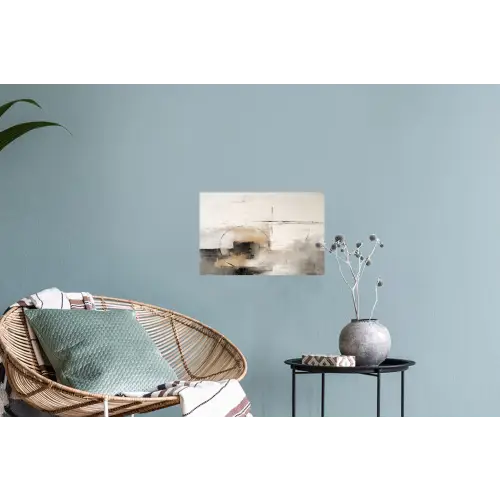 Kunst - Abstract - Grijs - Industrieel Muursticker klein -plant