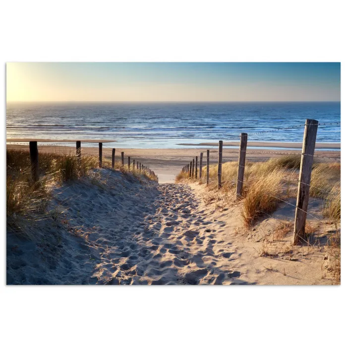 Zand - Strand - Duin - Zee - Zomer poster papier klein -3d