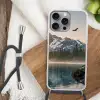 Bergen - Water - Bomen Hoesje iPhone 16 Pro Max met koord klein -sfeer4