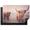 Schotse hooglanders - Licht - Lucht - Natuur Inductie beschermer vinyl 3mm klein -3d