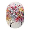 Kunst - Bomen - Natuur - Acryl Wandcirkel Ovaal Forex klein -3d
