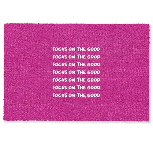 Focus on the good - Roze - wit Deurmat klein -zkaufland3d