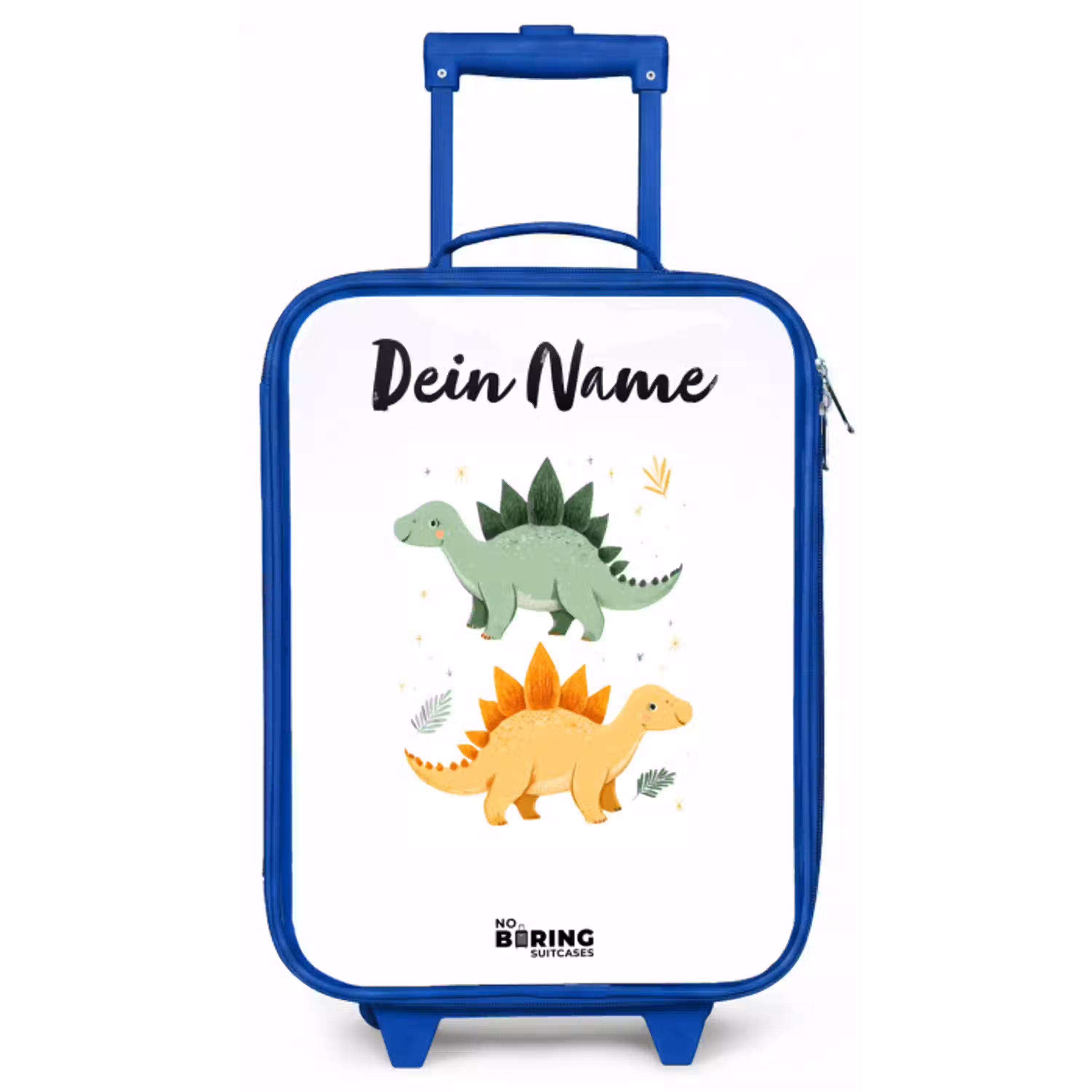 Dinos - Dieren - Groen - Oranje Kinderkoffer - Blauw klein -zz3dotto