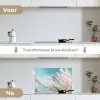 Siergras - Wind - Lichtbruin keuken achterwand spatscherm klein -voor_na_NL