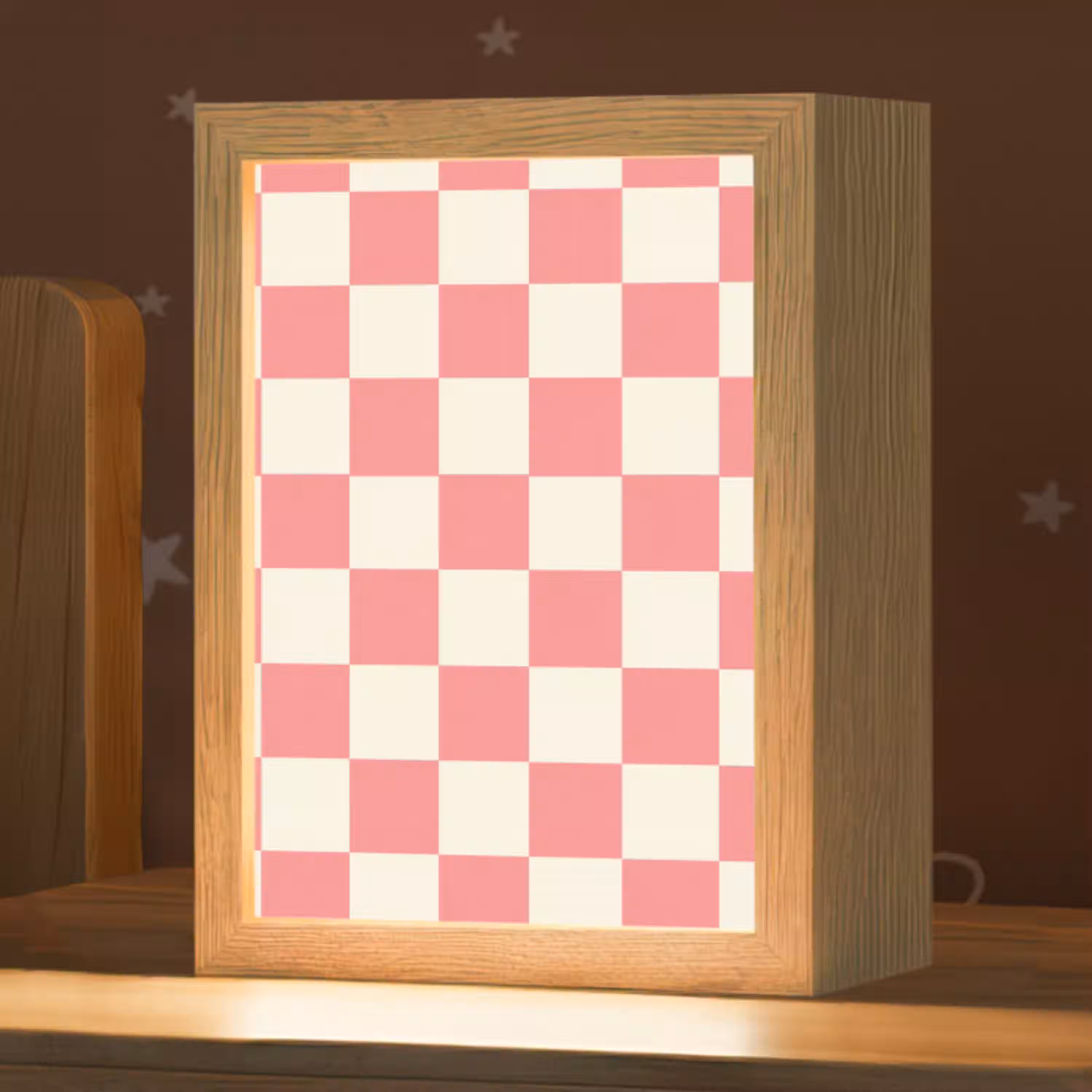 Traditioneel - Patroon - Roze Light Box met kabel (Kinderlampje) klein 904 -zzz_3d_website