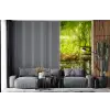 Bos - Landschap - Water - Bomen - Zon fotobehang vinyl groot -bank