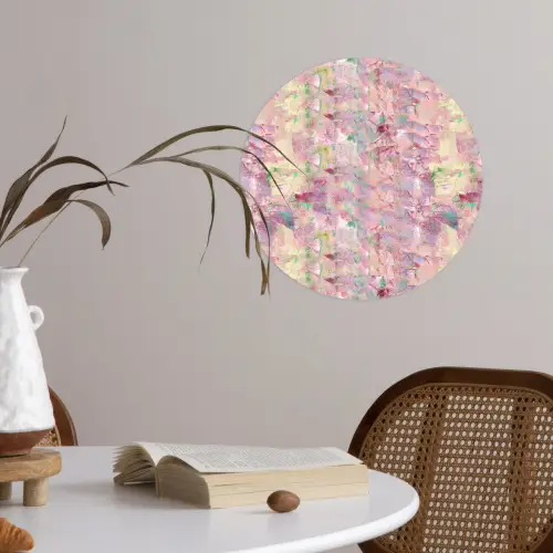 Multi - Zacht - Verf Wandcirkel behangsticker klein 186 -sfeer3