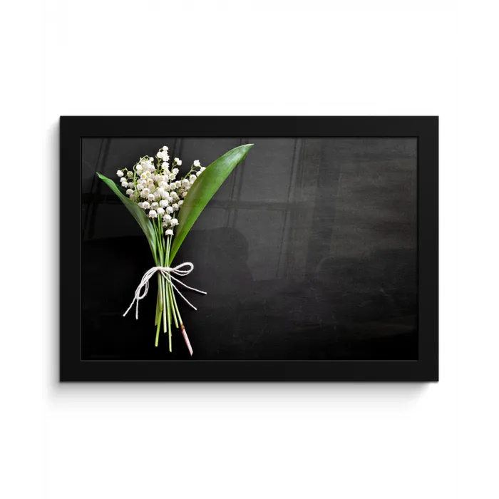 bloemen-5-1-1 fotolijst zwart zonder passe partout klein -3d