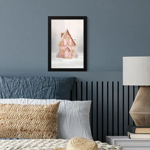 Huisje - Suiker - Pastel fotolijst zwart zonder passe partout klein -sfeer3