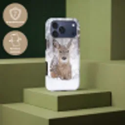 Hert - Sneeuw - Bos - Dieren - Vertederend Toughcase MagSafe Apple iPhone 17 Pro Max klein -USP_PrintM_NL