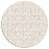 Bloemen - Patroon - Taupe Wandcirkel plexiglas klein 852 -3d