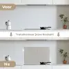 Beton - Patroon - Abstract keuken achterwand spatscherm klein 900 -voor_na_NL