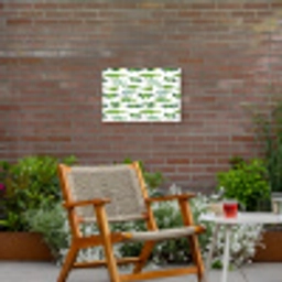 krokodillen - Speels - Groen Tuinposter op houten frame 2 cm dik klein 845 -sfeer3