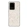Sierlijk - Bloemen - Beige Telefoonhoesje Samsung Galaxy S20 Ultra klein 358 -3d