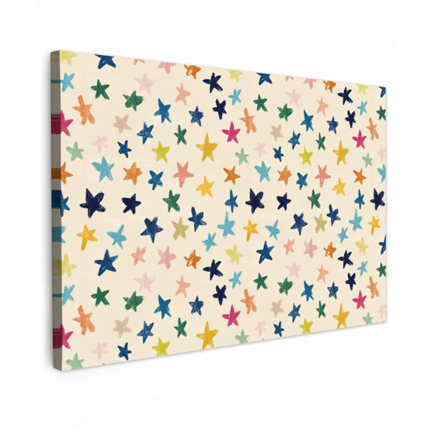 Patroon - Sterren - Kleurrijk canvas 2cm klein 34 -z3d