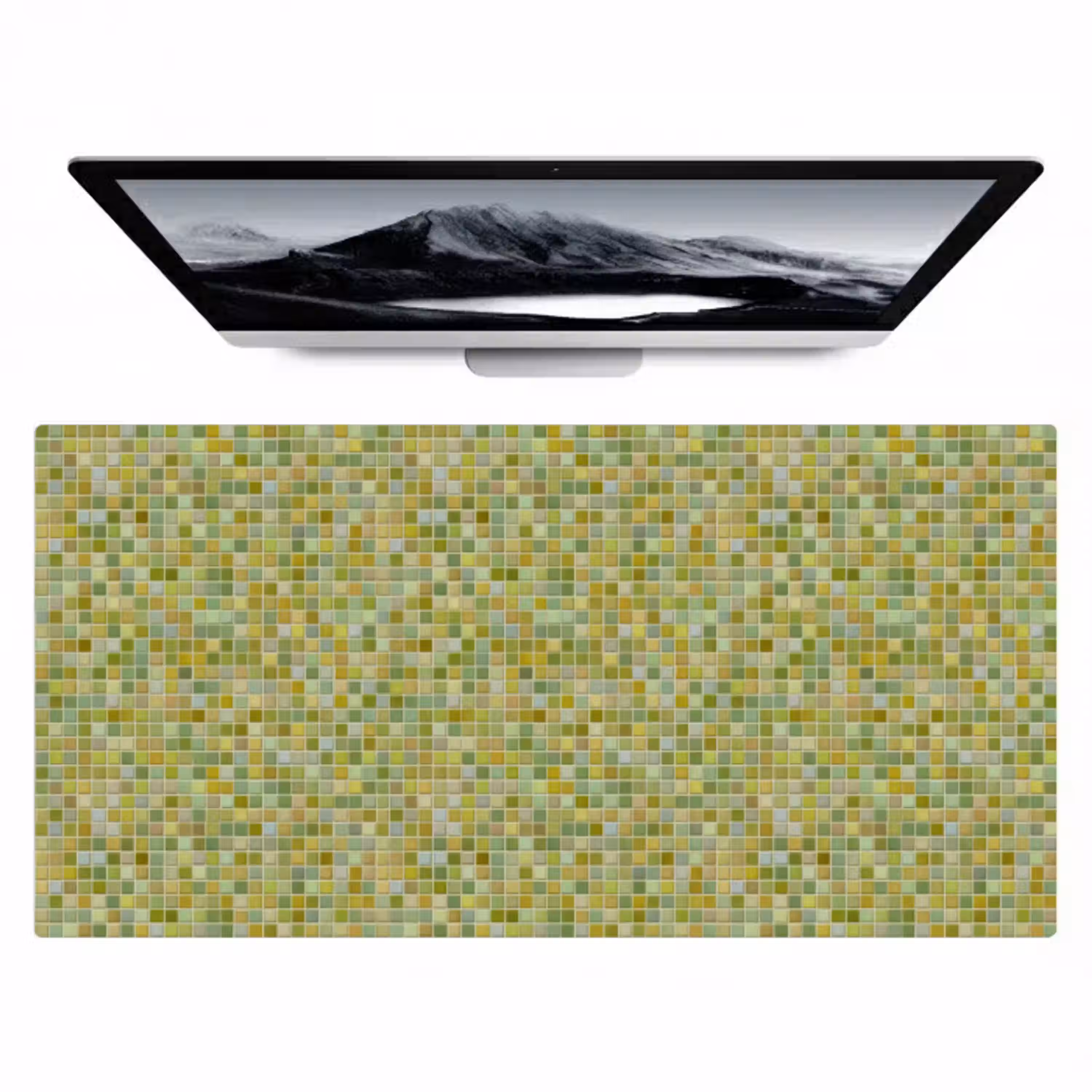 Mozaïek - Patroon - Groen Muismat XXL klein 681 -zzz3d
