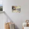 Winter - Sneeuw - Huis - Natuur tuinposter los doek klein -sfeer8