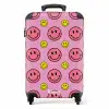 All smiles roze NBS - Handbagage koffer - Unisex middel -productfoto_recht