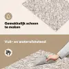 Wit - Bruin - Graniet Inductie beschemer met haakjes klein 777 -ky-schoon-nl