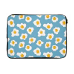Eieren - Dooiers - Blauw laptophoes neopreen klein 279 -3d