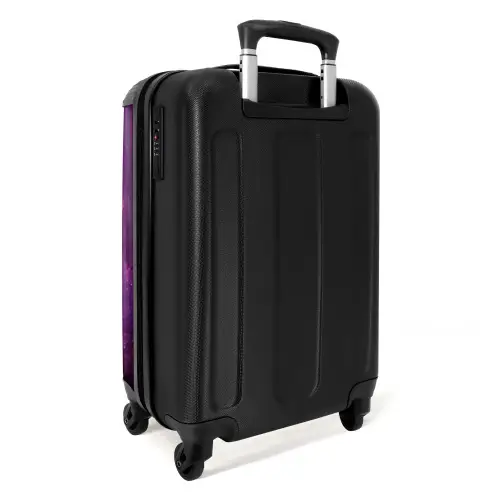 Eenhoorn Omringd door Paarse Natuur NBS - Handbagage koffer - Kinderen Unisex middel -achterkant