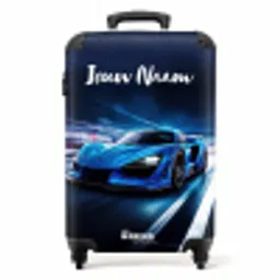 Blauwe blitz NBS - Handbagage koffer - Kinderen Unisex middel -productfoto_recht