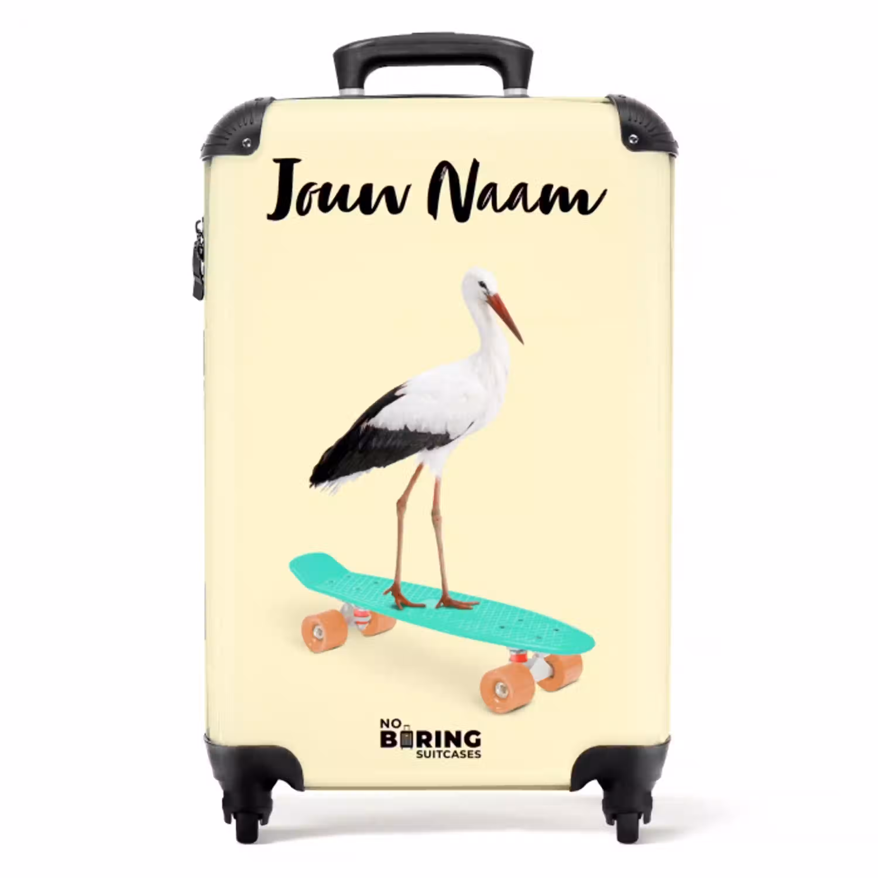 Rijdende reiger NBS - Handbagage koffer - Kinderen Unisex middel -productfoto_recht