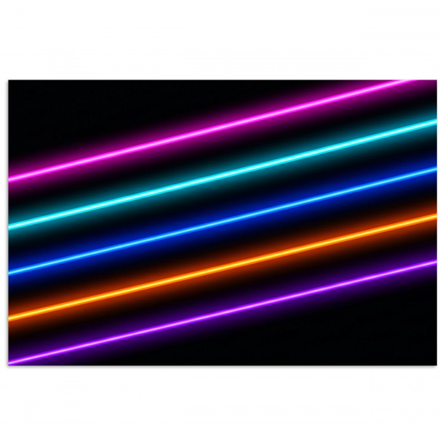 Esthetiek - Retro - Neon poster papier klein -3d