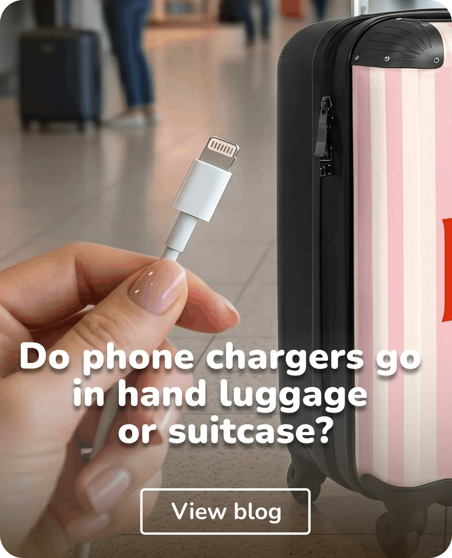 phone charger on airport