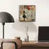 Graffiti - Banksy - Meisje - Street art plexiglas 5mm klein -sfeer6