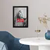 Don't mess with me - Wijn - Vrouw - Sigaret fotolijst zwart zonder passe partout klein -sfeer4
