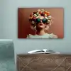 Vrouw - Macarons - Bril canvas 2cm klein -sfeer4
