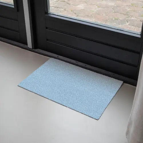 Blauw - Wit - Lijnen - Patroon Deurmat klein 898 -sfeer2
