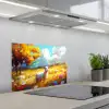 Schaap - Weide - Bloemen keuken achterwand spatscherm klein -3d_schuin