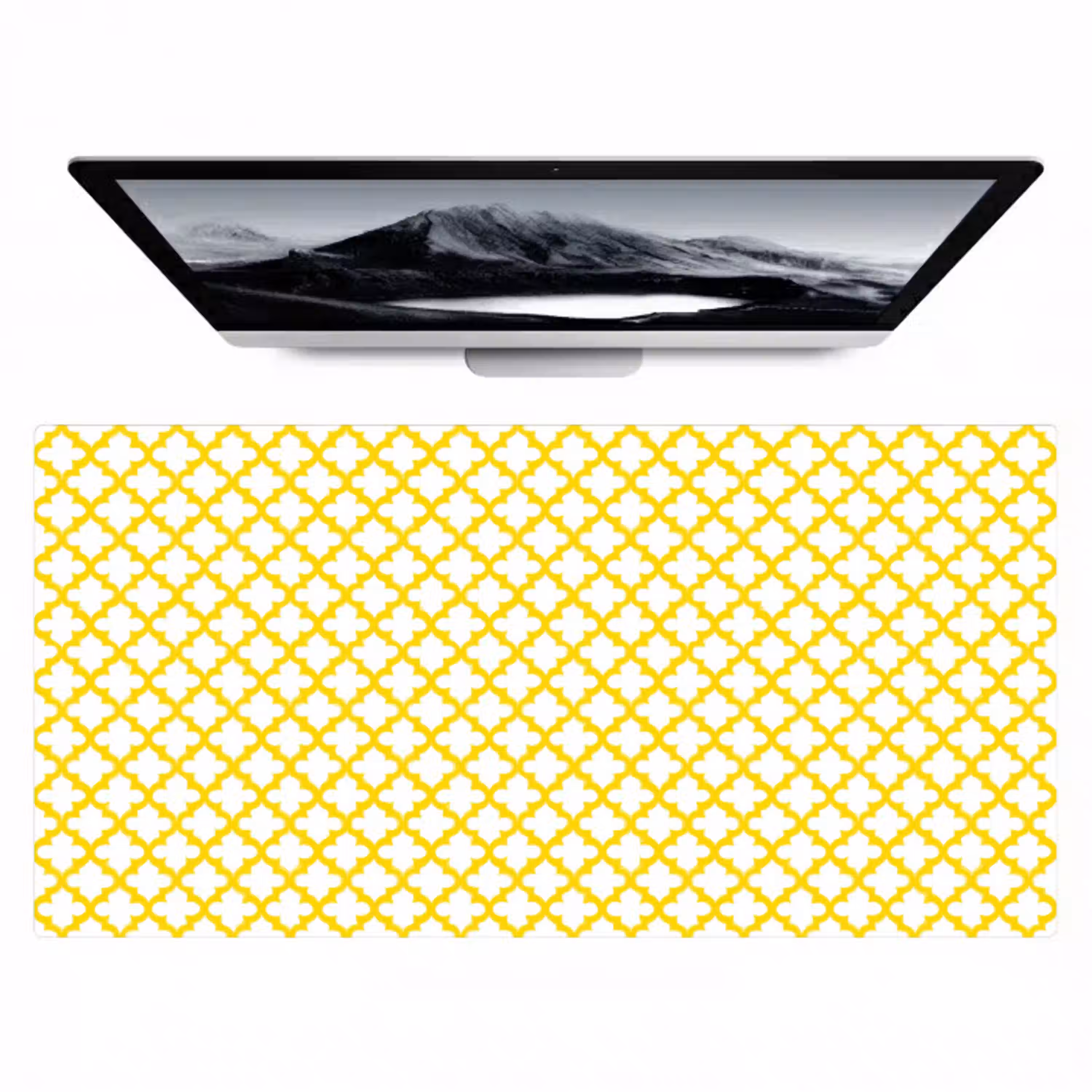 Patroon - Geometrisch - Klassiek - Geel Muismat XXL klein 681 -zzz3d