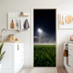 Stadion - Lichtmast - Sport - Nacht deurposter klein -sfeer5