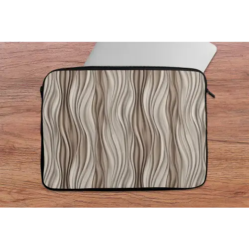 Golven - 3D - Crème laptophoes neopreen klein 279 -tafel