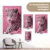 Panter - Luxe - Roze tuinposter los doek klein -Xsfeer9_DE
