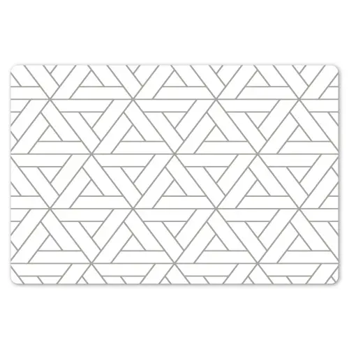 Design - Lijn - Patroon - Zwart - Wit Placemat vinyl groot 368 -zzsfeer1_Kitchenyeah-website