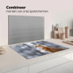 Vos - Sneeuwval - Portret - Winter - Sfeervol Inductie beschermer vinyl 3mm klein -wsfeer7_website