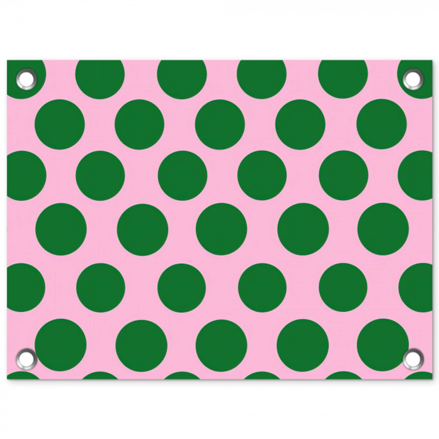 Polkadots - Patroon - Groen tuinposter los doek klein 239 -3d