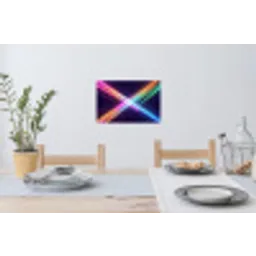 Kruisen - Lasterstralen - Neon Muursticker klein -eettafel