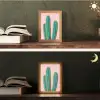 Cactussen - Modern - Pastel Light Box met kabel (Tafellamp) klein -sfeer3
