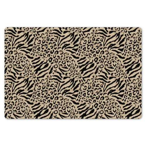 Giraf - Zebra - Motief - Bruin Placemat vinyl groot 368 -zzsfeer1_Kitchenyeah-website