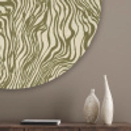 Abstract - Marmer - Groen Akoestische PET Vilt - Rond klein 838 -sfeer5_closeup
