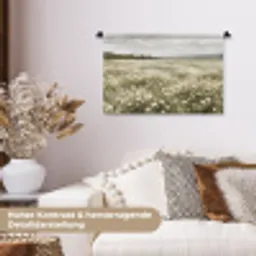 Illustratie - Landschap - Wit Wandkleed katoen klein -tsfeer1_DE