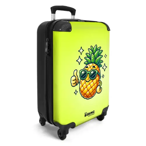 Ahmed ananas Koffer - NBS - Handbagage middel -productfoto_3d