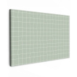 Ruitpatroon - Golvend - Groen canvas 2cm klein 34 -z3d