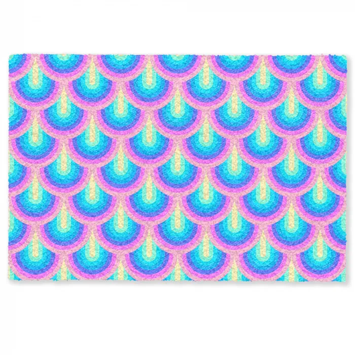 Patroon - Regenboogwaaier - Neon Deurmat klein 898 -zkaufland3d